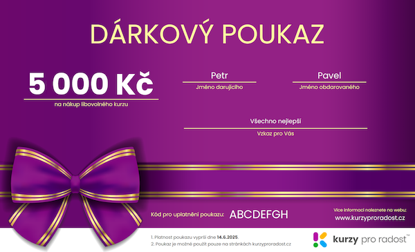 Dárkový poukaz v hodnotě 5 000 Kč